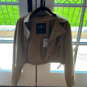 BRAND NEW Suede Cropped Jacket XS
